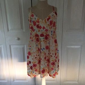 Express Floral Spaghetti Strap Dress